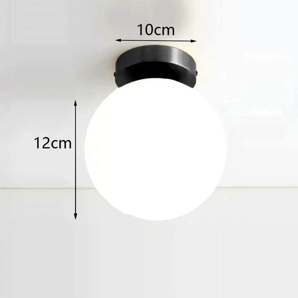TINLAIBOR Eenvoud Acryl witte bal plafondlamp G9 lampen Gangpad Gang Veranda Slaapkamer Garderobe Kunst Plafondlamp