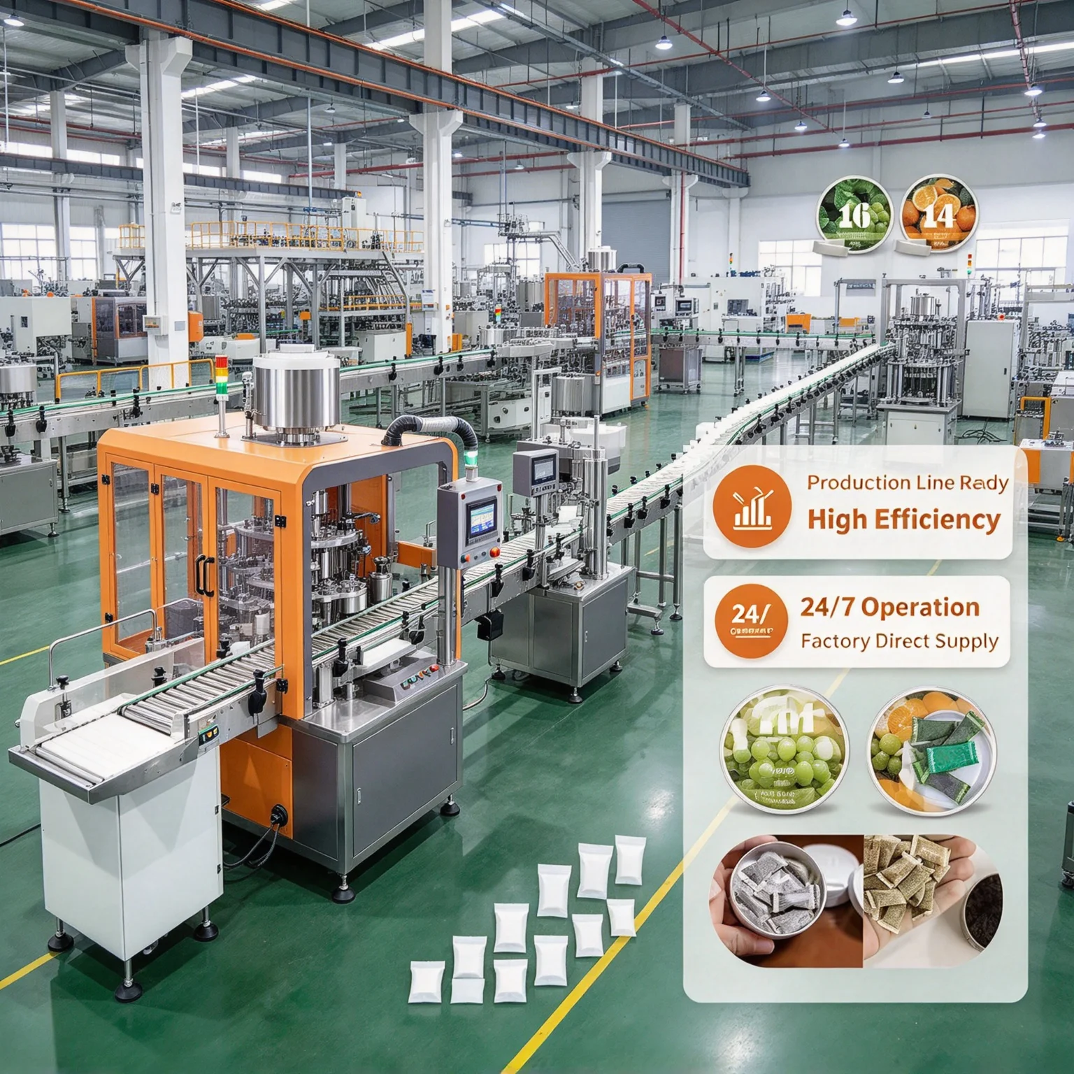 Industrial Sachet Filling Machine Dustproof Design Non-woven Filter Paper Powder Pouch Packaging Machine Customized