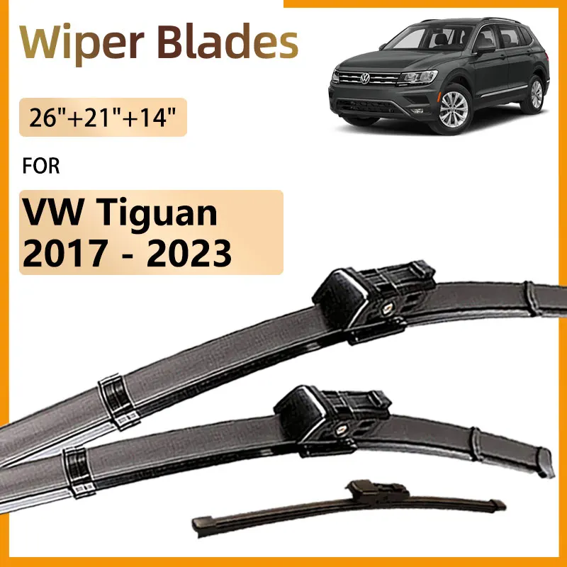

Для Volkswagen VW Tiguan MK2 2017-2023 AD BW аксессуары передние и задние щетки стеклоочистителя оконная щетка Bodykit 2022 2021 2020 2019 2018