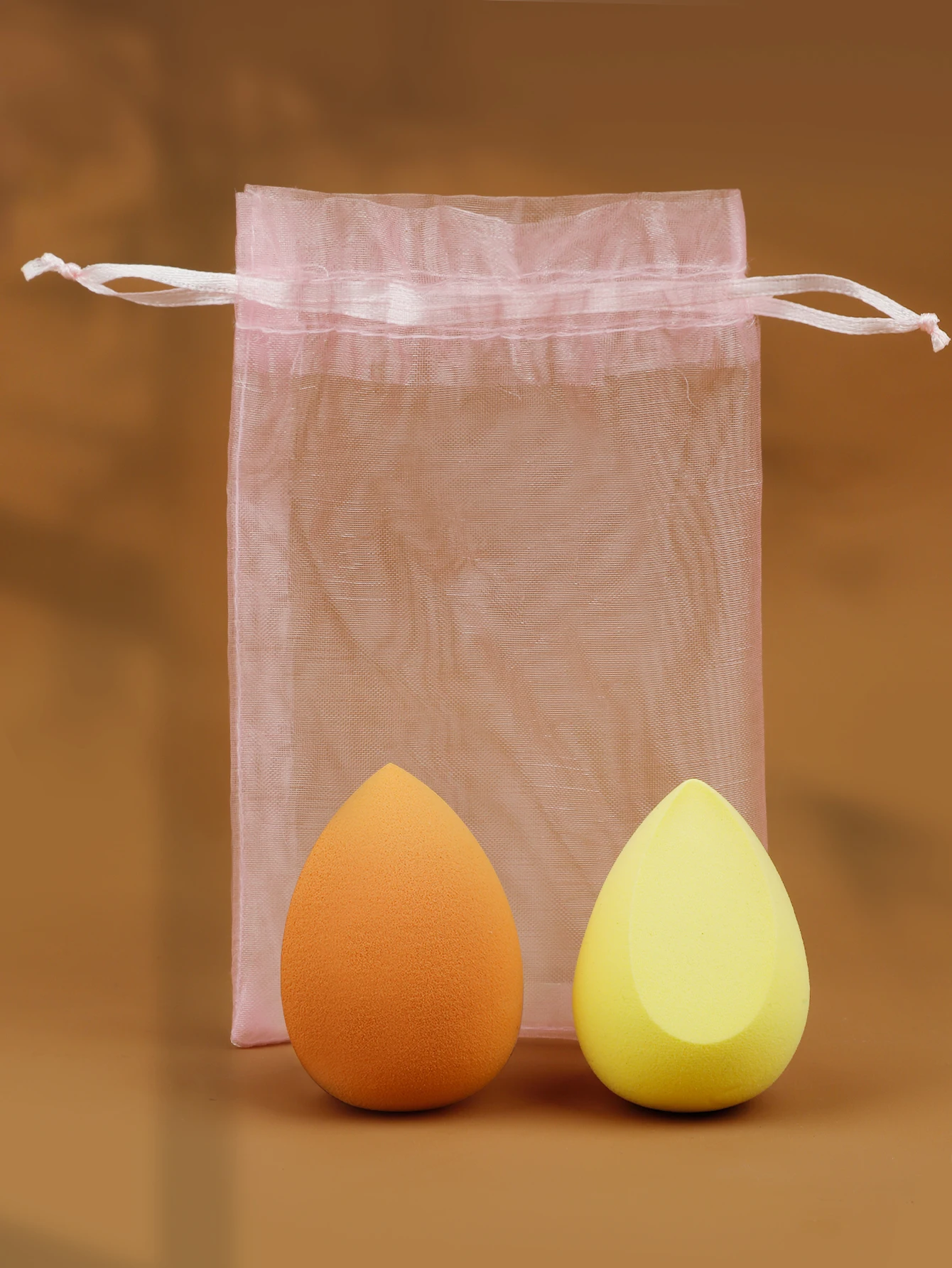 عبوة من إسفنجات التجميل التي تعمل بالماء والتي تتوسيع في الماء بدون مسحوق ممتص + حقيبة شبكية مريحة للتخزين #3