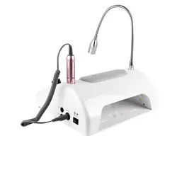 80W High Power 5-in-1 Strong Suction Nail Dust Collector Vacuum 4500RPM Nail Dust Cleaner With Replaceable Fitter Powerful