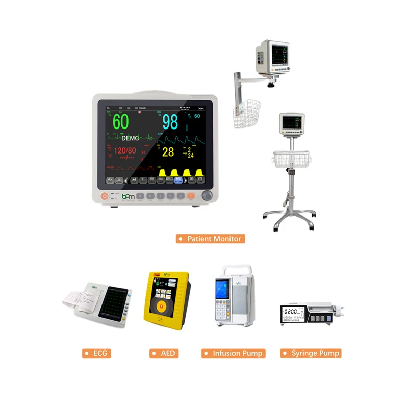 BPM Full Set Medical Equipment LCD Display Multi-parameter Veterinary Vital Signs Monitor