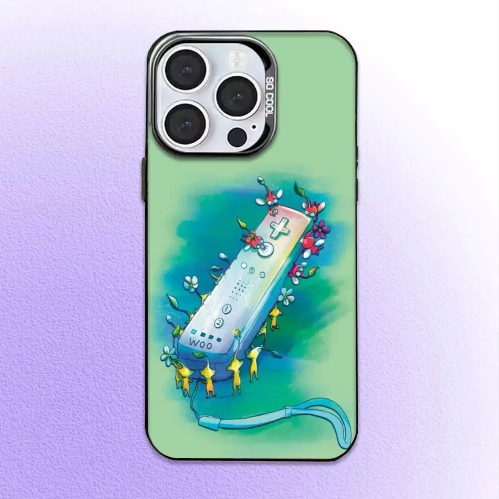 Game P-PikminS-S  Phone Case  For iPhone17,16,15,14,13,12,11 Plus,Pro Max Black Candy Matte Shockproof Cover