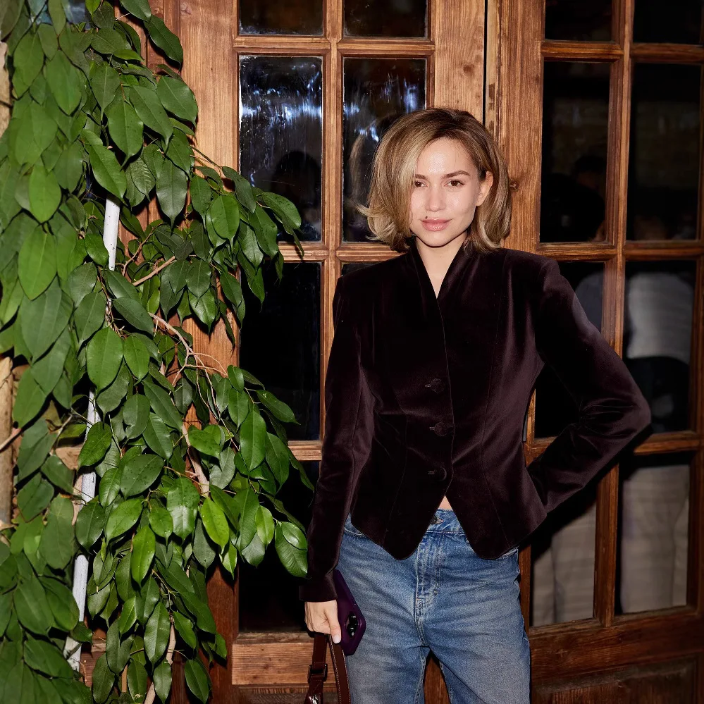 2025 New Autumn Women Slim Jacket Vintage Turn-down Collar Full Sleeve Pockets Female Coat Solid Sing-breasted Office Outwear