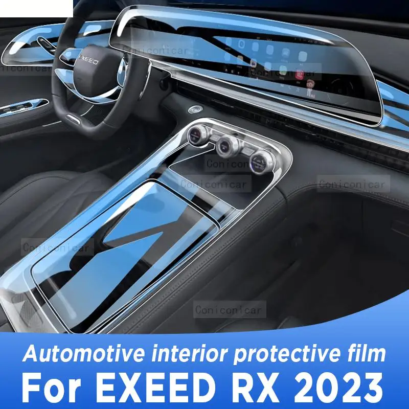 

For EXEED RX 2023 Gearbox Panel Navigation Automotive Interior Screen TPU Protective Film Cover Anti-Scratch Sticker Accessories