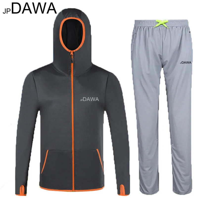 JP Dawa Fishing Sunscreen Clothing Summer Men's Quick Drying Breathable Lightweight Long Sleeved Hooded Coat Fishing Clothing