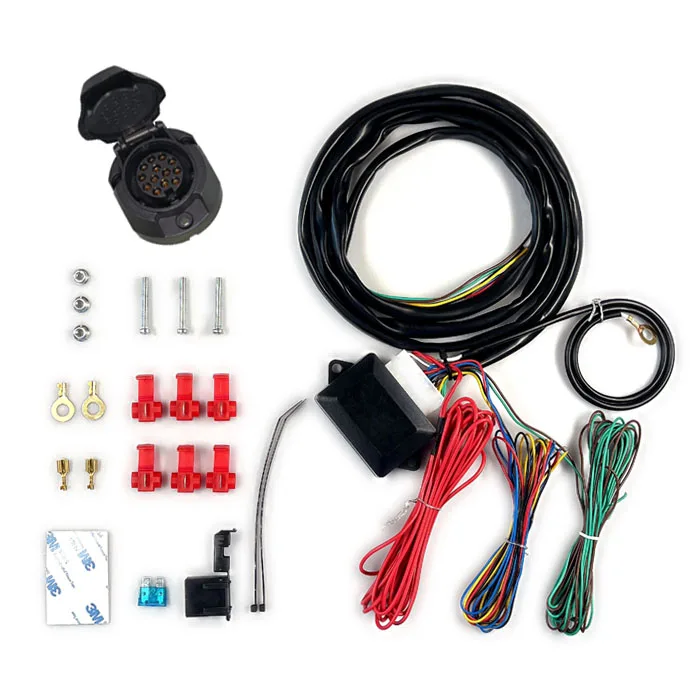 Autone JMK101 12V Smart Connect Universal Towbar Towing Electrics 13 Way With Trailer Socket Harness With Relay Kit