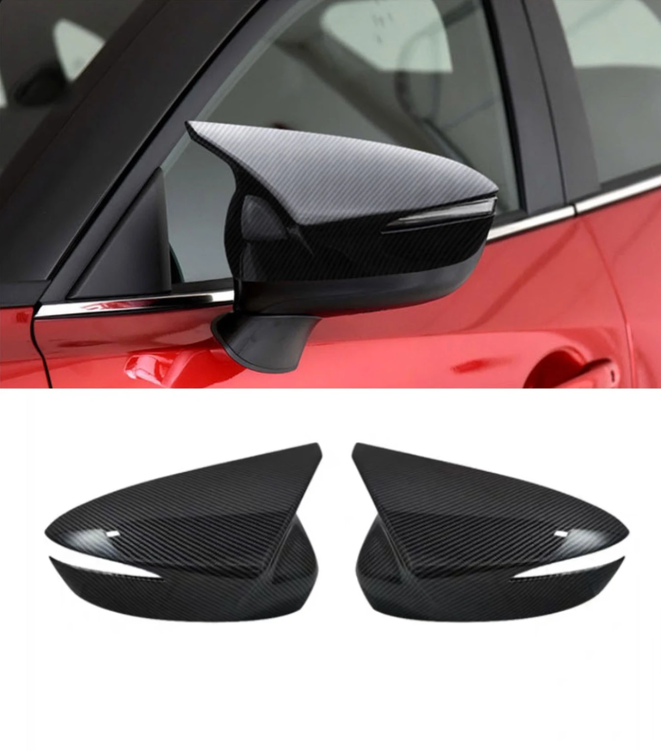 

Rearview Side Mirror Trim Cover For Mazda CX-5 2015 2016 Car Door Rear View Trim For CX-4 CX-3 2016 2017 2018