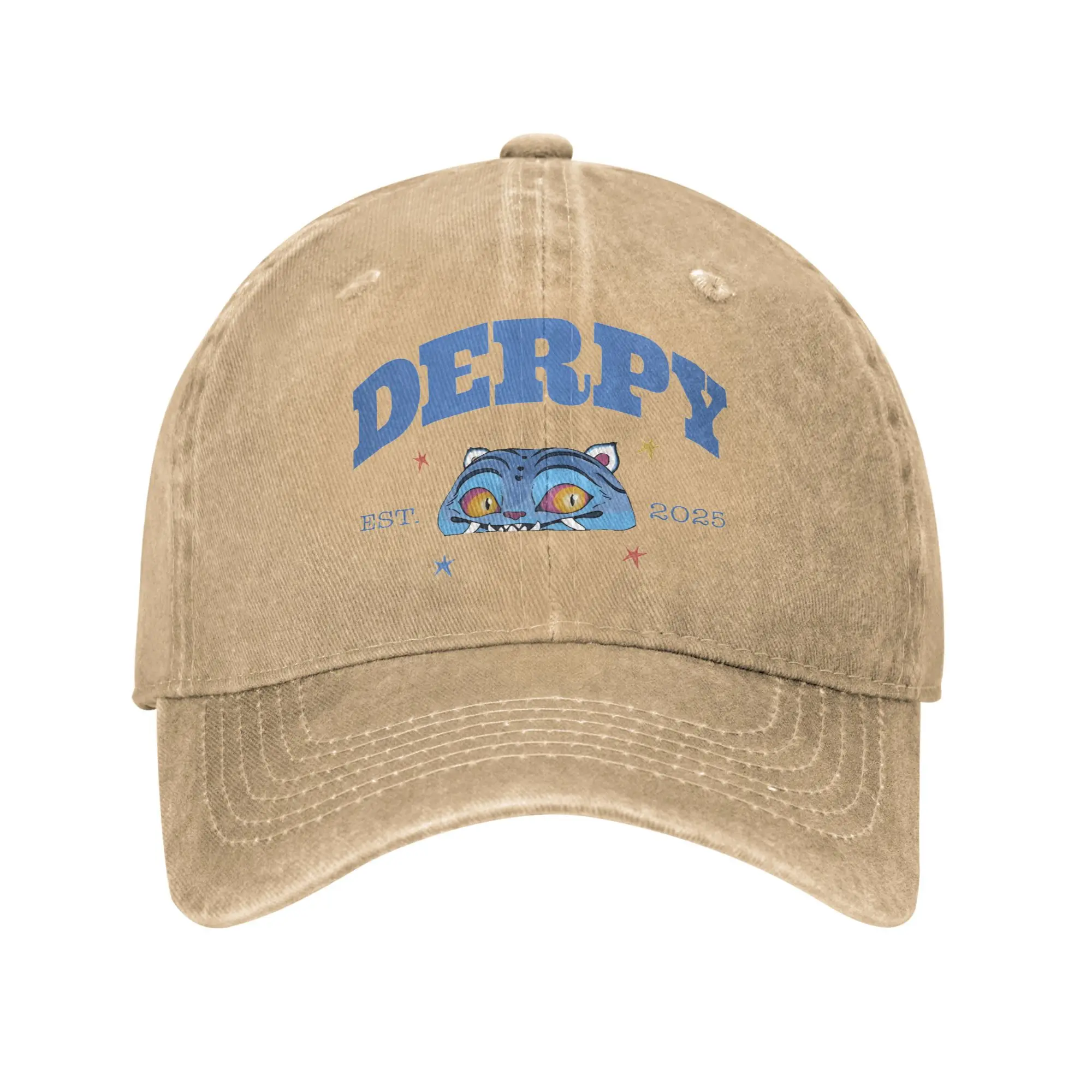 

K-POP Demon Hunters Derpy Tiger EST 2025 Casual Baseball Cap Outdoor Sport Hip Hop Hats Summer Female Male y2k Baseball Caps