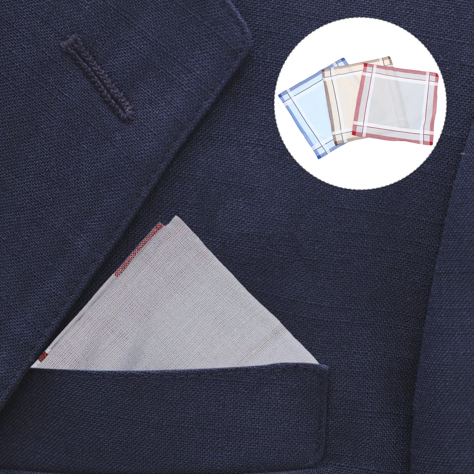 12 قطعة منديل رجالي ناعم ماص للعرق كلاسيكي خفيف للحمل اليومي منديل رجالي بألوان مختلطة