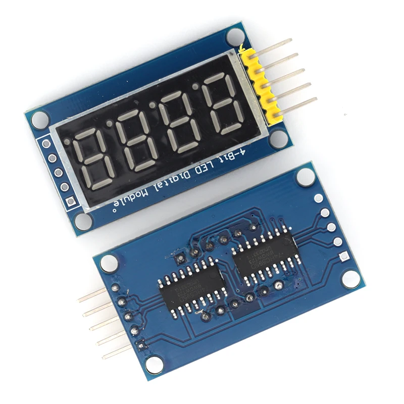 1-10 قطعة TM1637/74HC595 MAX7219/TM1638 4/8 بت وحدة عرض LED رقمية 0.36 بوصة ساعة أنبوب الأنود الأحمر أربعة سائق تسلسلي