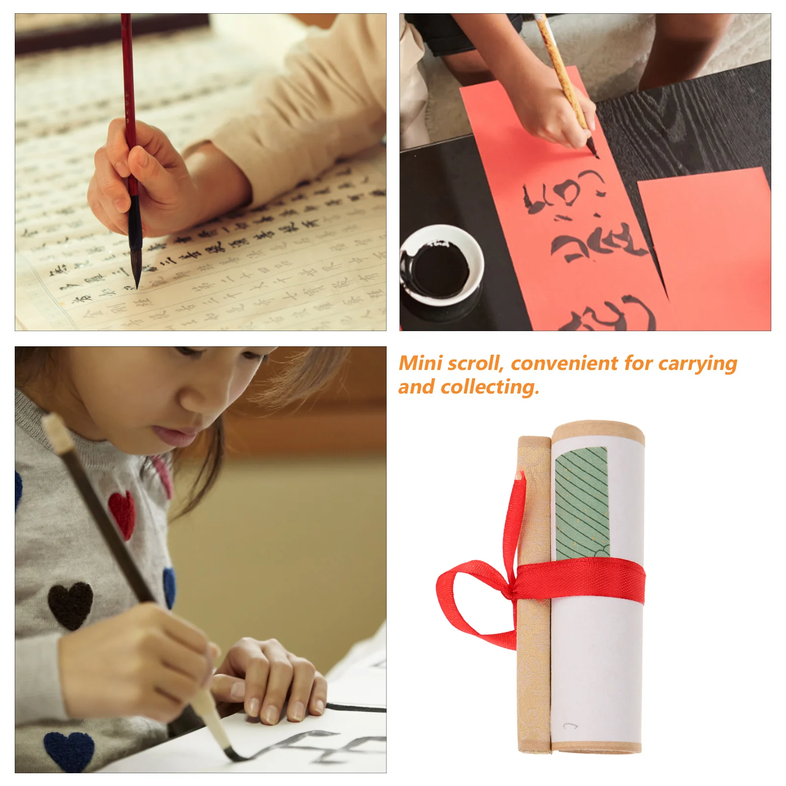 

1 Roll Blank Calligraphy Scroll Paper For Chinese Painting Writing Art Wall Decoration Portable Hanging Drawing Scroll