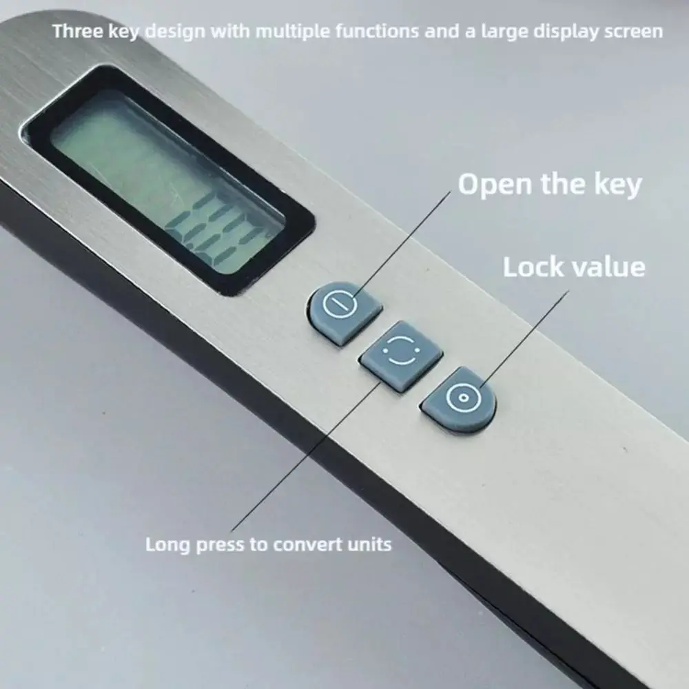 High Accuracy Food Measuring Scoop Scale with Led Display Removable Kitchen Measuring Scoop Unit Switching USB Charging