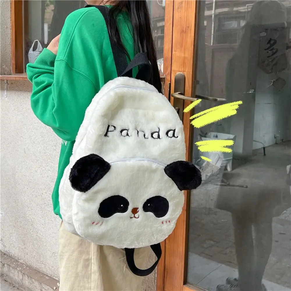 

Cute Panda Backpack Korean Style Animal Students School Bag Crossbody Bag Stuffed Bags Cartoon Messaage Bag Outdoor