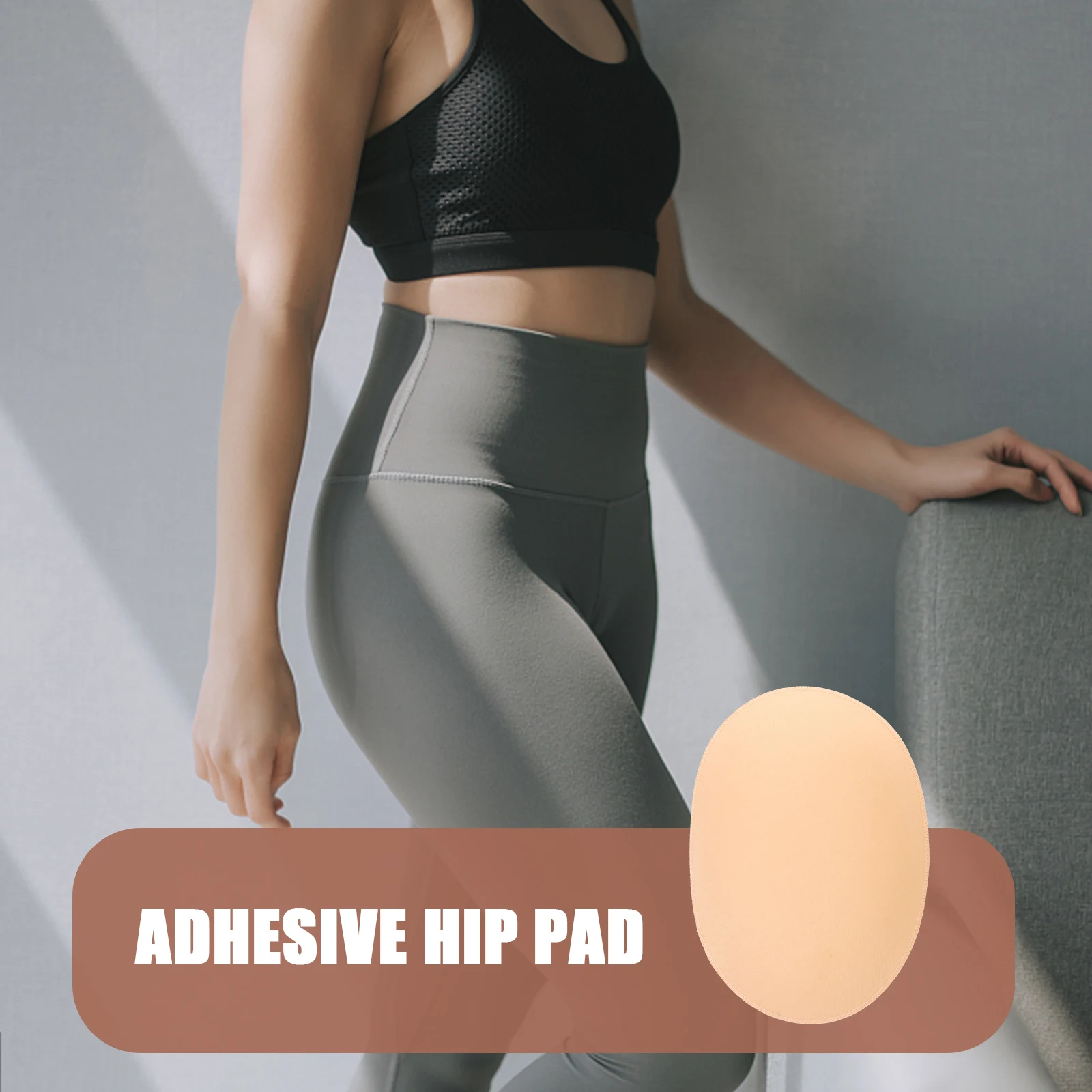 

Silicone Hip Pads 1 Pair Self Adhesive Buttock Enhancer Cotton Pad Skin Color M Size Ladies Shapewear Lifting Pants