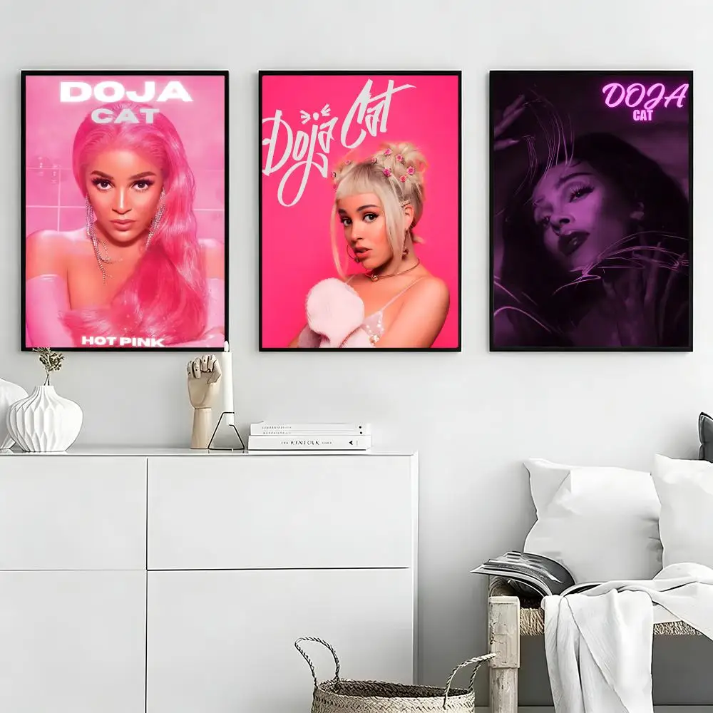 Singer Doja Cat Poster High-definition  poster stickers, suitable for bedroom, living room, home decoration