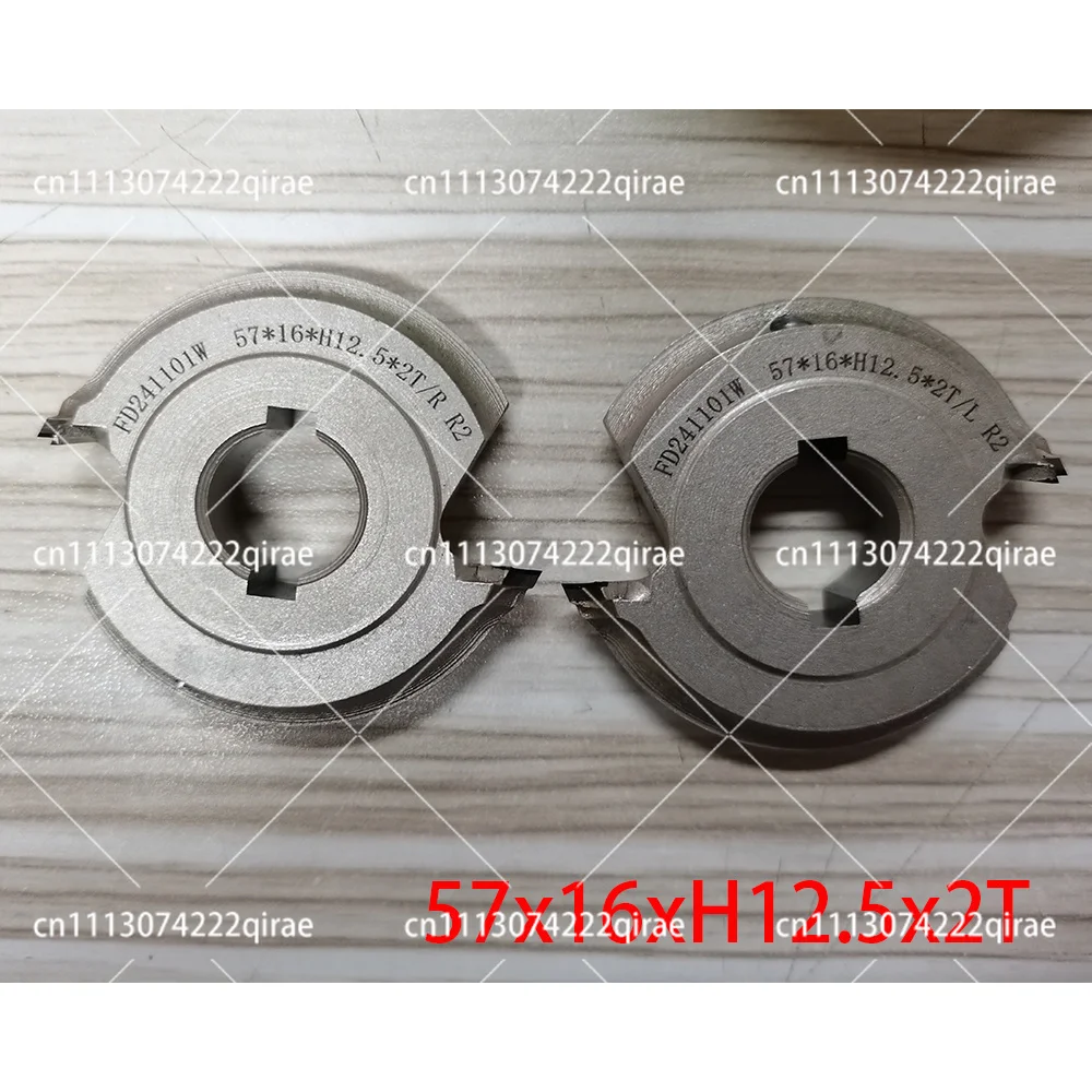 Edge Chamfering Cutters 57x16xH12.5x2T R2 for Edge Banding Machines, Chamfering of Solid Wood Veneer Plastic Edge Bands