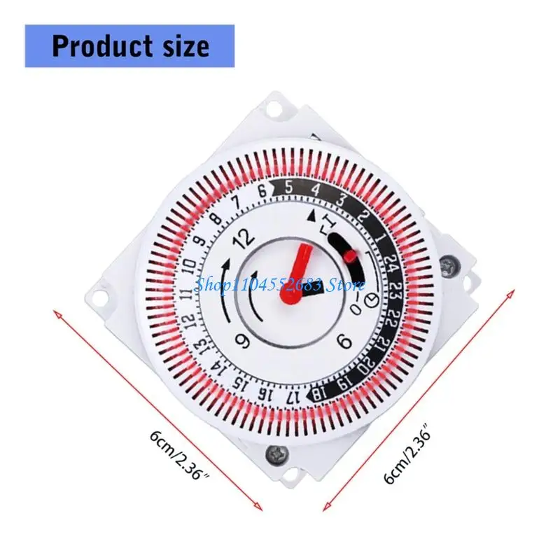 

Mechanical Outlet Timer Automatic Power Off Regulator 24 Hour Repeating Cycle For Appliances And Kitchen Equipment