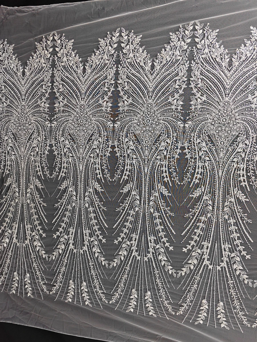 مسمار حبة الترتر نسيج الدانتيل الخياطة الراقية فستان الزفاف، ثوب مسائي، المرحلة زي DIY مصمم النسيج #4