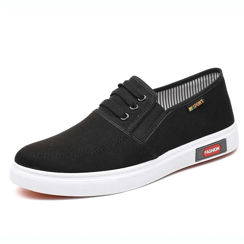 Men Shoes Breathable Canvas Shoes for Youth Student Slip on Walking Sneakers Driving Loafers House Moccasins Work Skate Flats