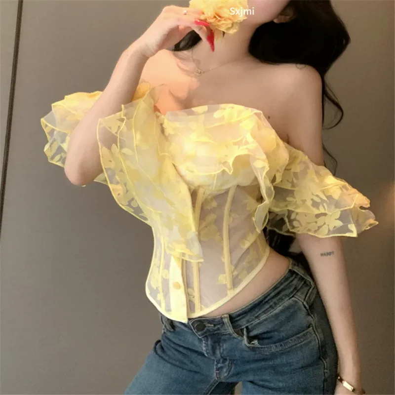 Camicetta Estiva Francese con  - Corset Top Boned recensione e prezzo