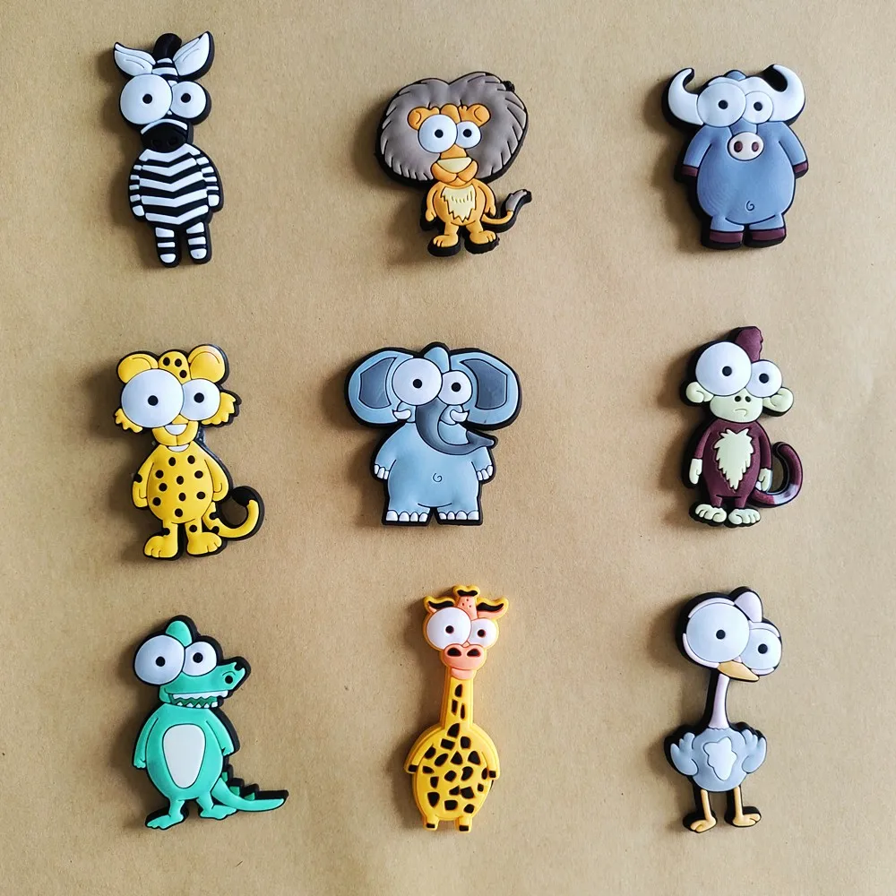 9Pcs/Lot PVC Cartoon Fridge Magnets for Children Magnetic Learning Toys Animal Magnets for Refrigerator Cute Toddler Magnets