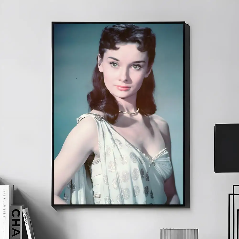 Tijdloze A-Audrey Hepburn Poster Wanddecoratie, geschikt voor woonkamer, slaapkamer, bar, salon, woondecoratie, cadeau