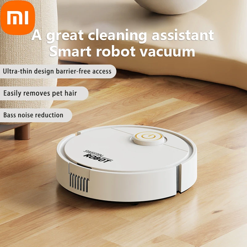 Xiaomi USB Charge Sweeping Robot Intelligent Ultra-thin Vacuum Cleaner Household Silent Sweep Clean Machine Dual Brush Design