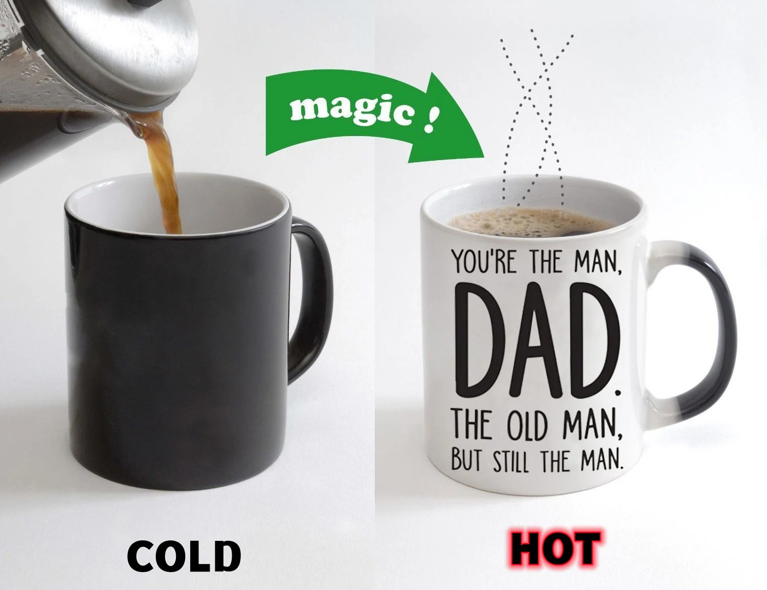 Dad Mug, Father Mugs, Daddy Papa Cup Parents Gifts Magic Coffee Mugs, Drinkware, Teaware, Coffeeware