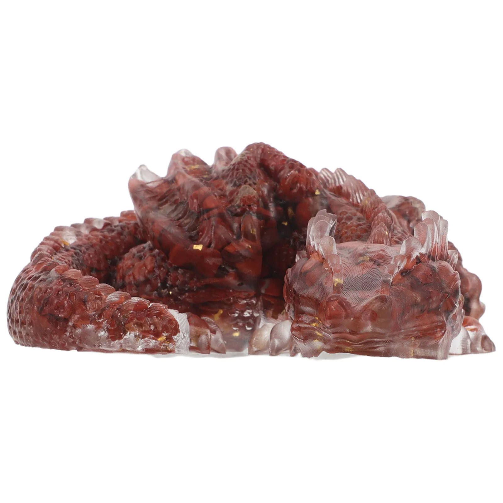 

Crystal Dragon Resin Ornament Handmade Elegant Home Decor Unique Office Tabletop Gift Chinese Zodiac Aquarium Sculpture