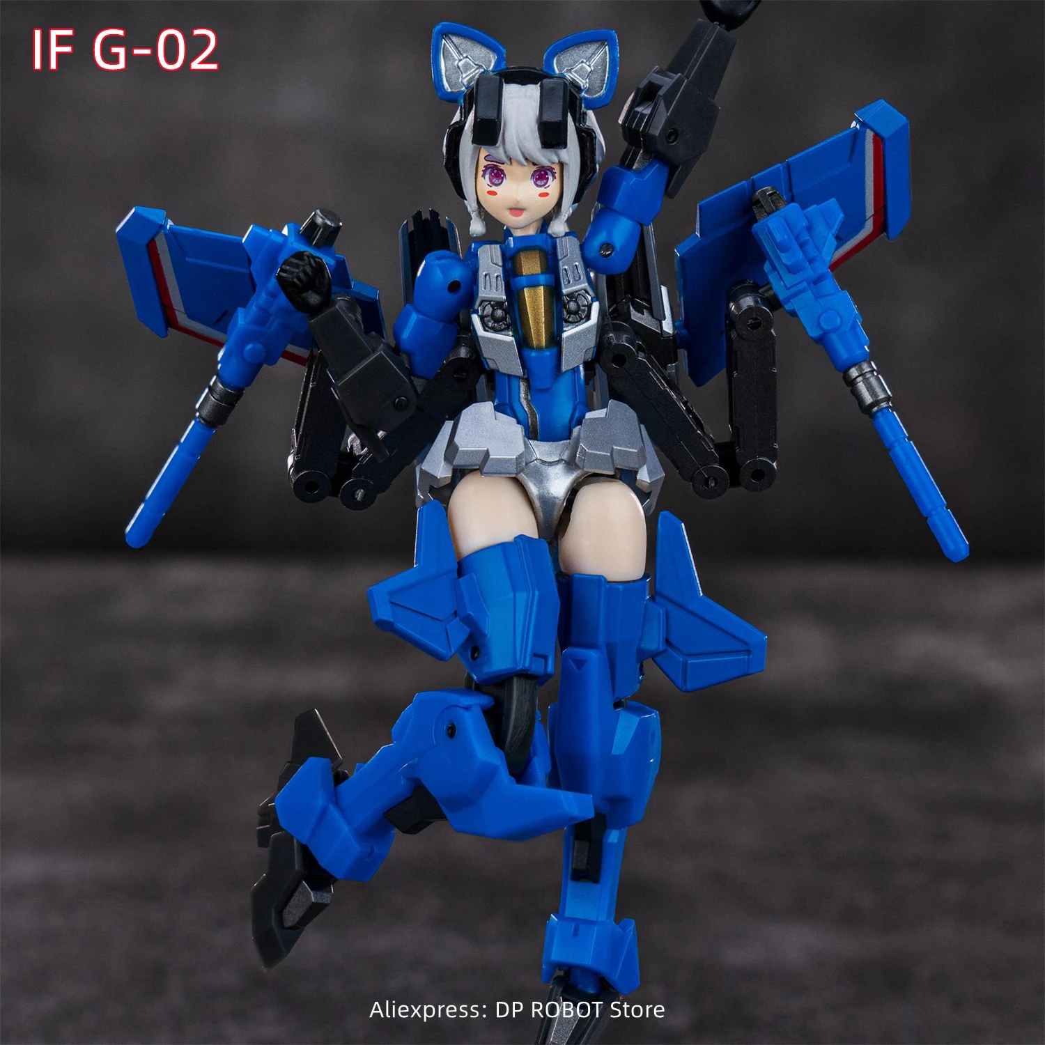 [В НАЛИЧИИ] Iron Factory IF IFG-02 IF G-02 G02 Thundercracker Linghting Wing Mobile Suit Girl Фигурка