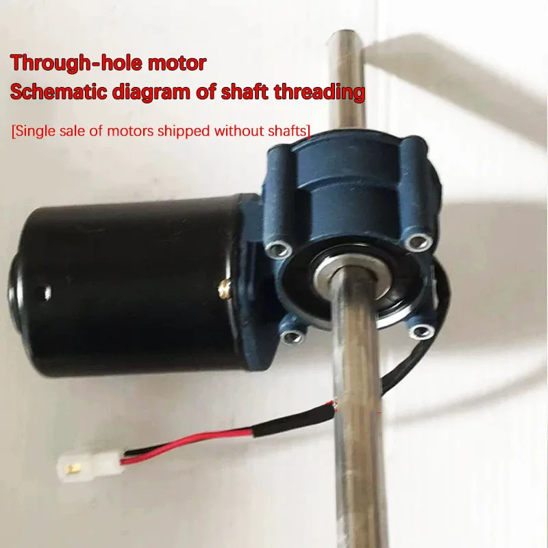 Reinforced 120W DC Permanent Magnet Motor Hexagonal Shaft Motor For Rotary Tiller Seeding Fertilizer Box Equipment