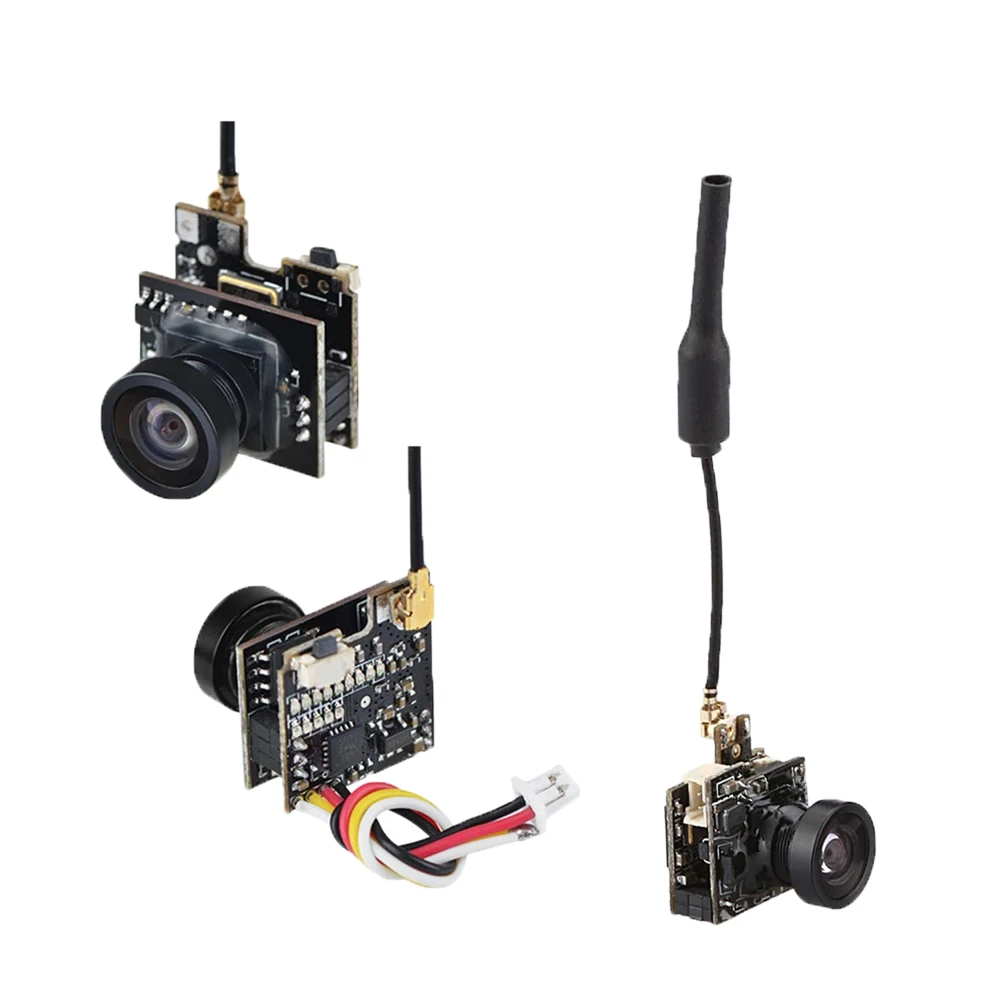 HD Micro CMOS FPV Camera 150-Degree Angle Of View 3.6g Ultralight LST-S2+ OSD 5.8G 25MW 40CH 800TVL PAL / NTSC Switchable