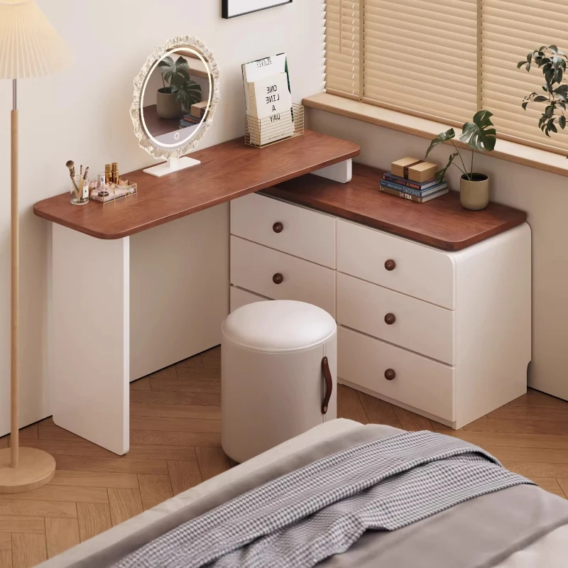 

Mid Century Luxury Dressing Table Cosmetics Storage Vintage Makeup Dressing Table Bedroom Beauty Penteadeira Trendy Furniture