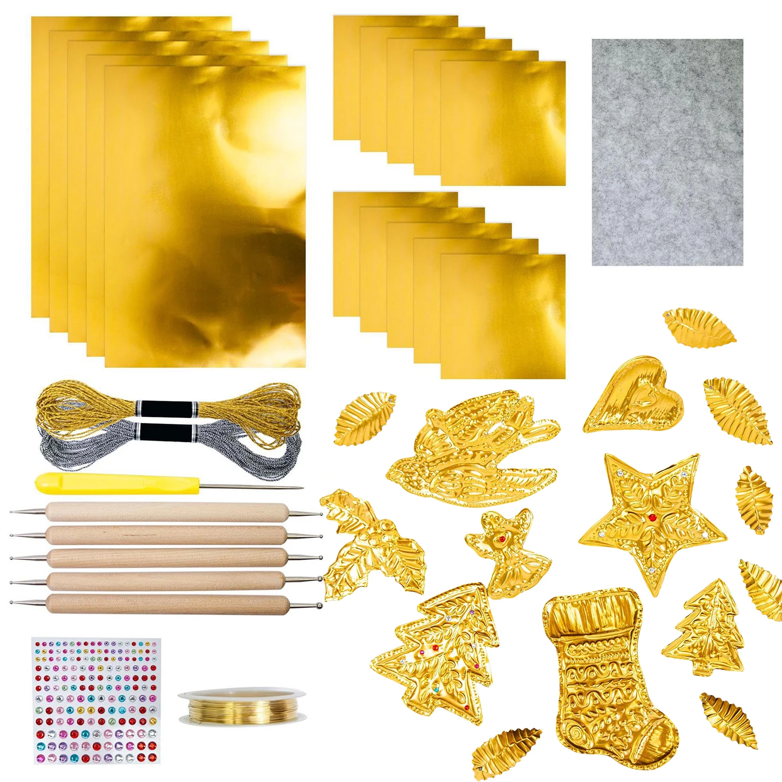 15Pcs Foil Sheets W…