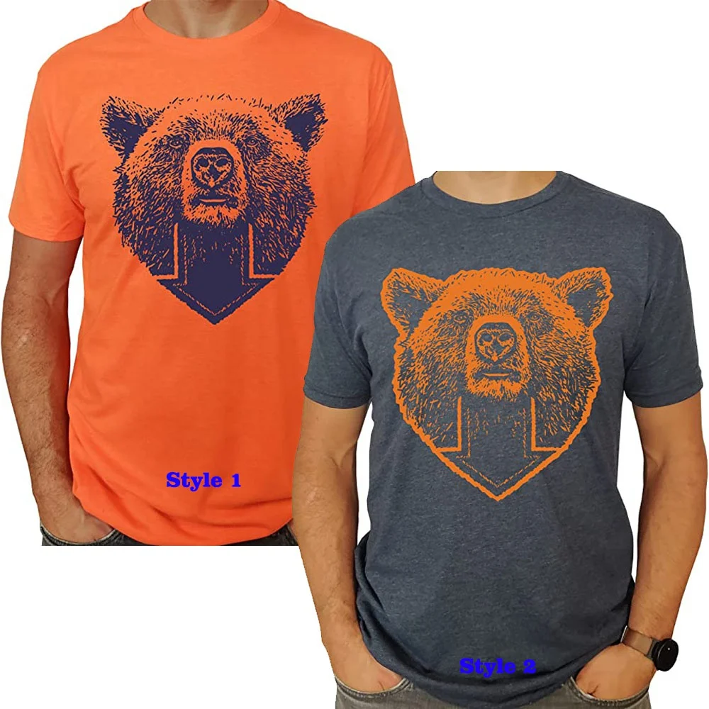 Bear Down Hand-Drawn, 3D Printed T-Shirt Oversized T Shirt Customized Products Harajuku Tee Tops Y2k Cute Bear Aesthetic Clothes
