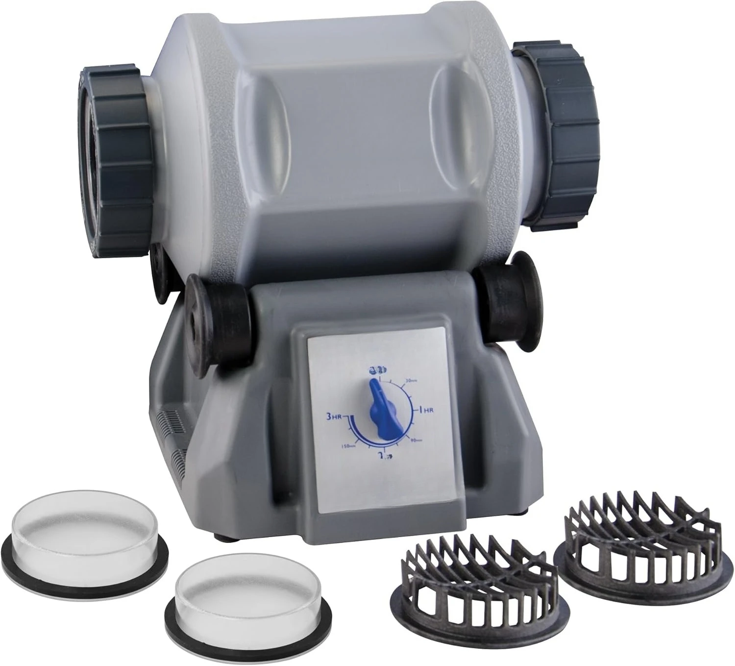 

Series Rotary Tumbler with 7-Liter Capacity, Clear Viewing Lids, and Auto Shut-Off for Reloading, Cleaning