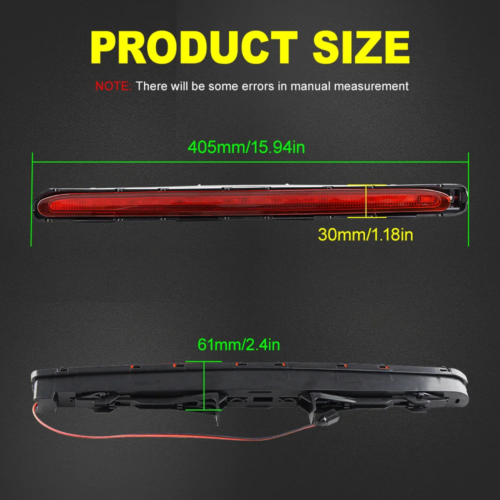 1PC For Benz E-Class W211 2003 2004 2005 2006 2007 2008 2009 LED Rear High Mount Brake Light 3RD Third Stop Tail Lamp