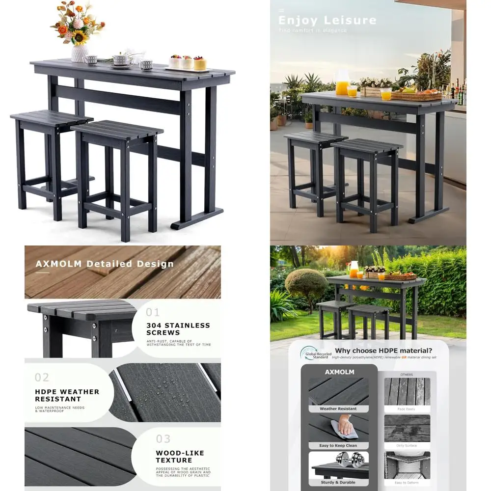 3 Piece Hdpe Outdoo… - image