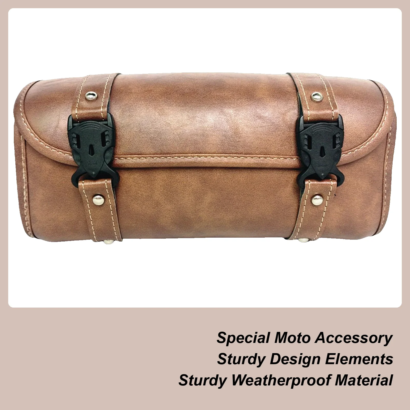 

Motorcycle Bags For Back Seat Motorcycle Tool Bag Back Seat Pouch Leather Storage Organizer Gear Pouch For Men Women Bike
