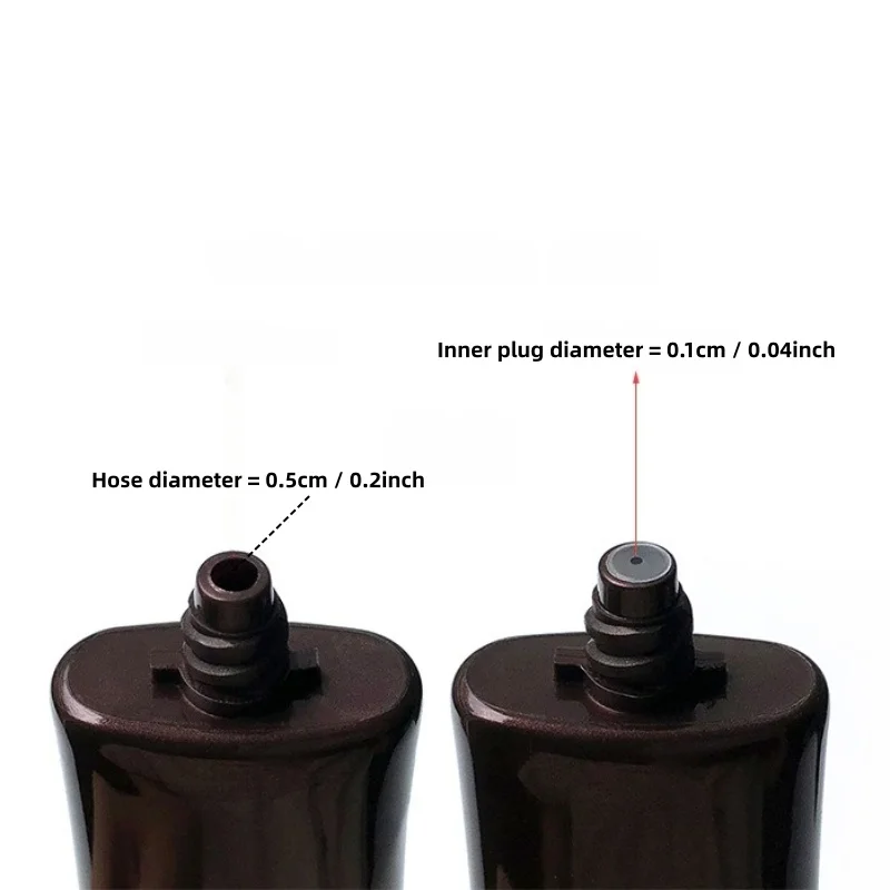 【ロゴカスタム】50個 カスタマイズされた30mlブラウンウルトラフラットチューブ ブラウンゴールド/ブラック/ゴールドフラットカバー インナープラグ付き カスタマイズされた工場製