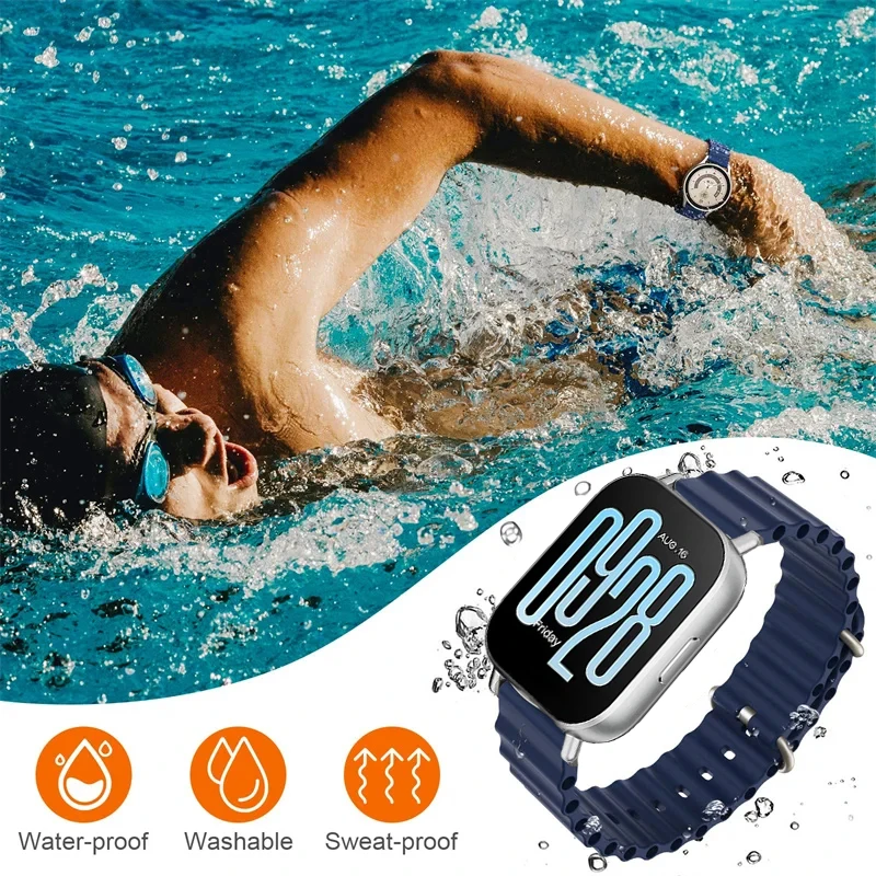 20 22mm Silicone Band For Oppo Watch X/OnePlus Watch 2 Bracelet 2PCS Correa For Galaxy Watch 4 5 6 7 40mm CMF Watch Pro 2 Strap