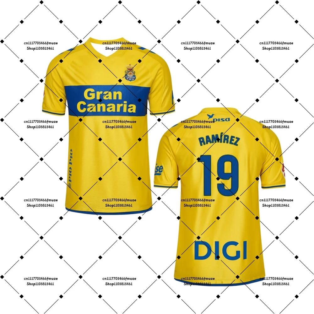 2026-27 Kirian Rodríguez 20 Las Palmas Mens Soccer Dry-fit Adult T-shirt Unisex Sports Home Training Breathable Football Jersey