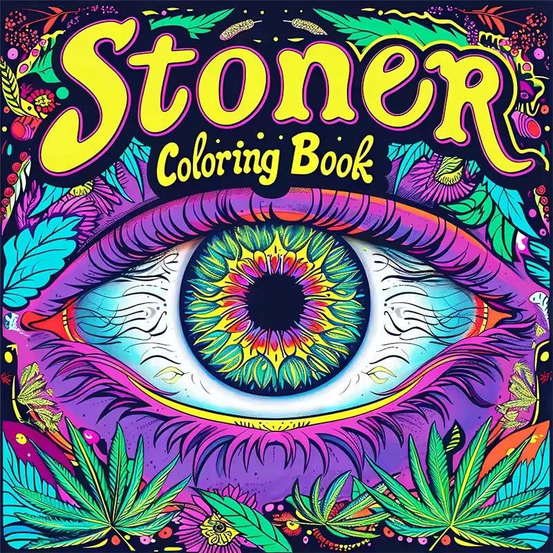 Adult Picture Book: Coloring Book Vibrant Cartoon Characters Thick Paper for Multi-Colored Pencil Art Ideal Gift Parties