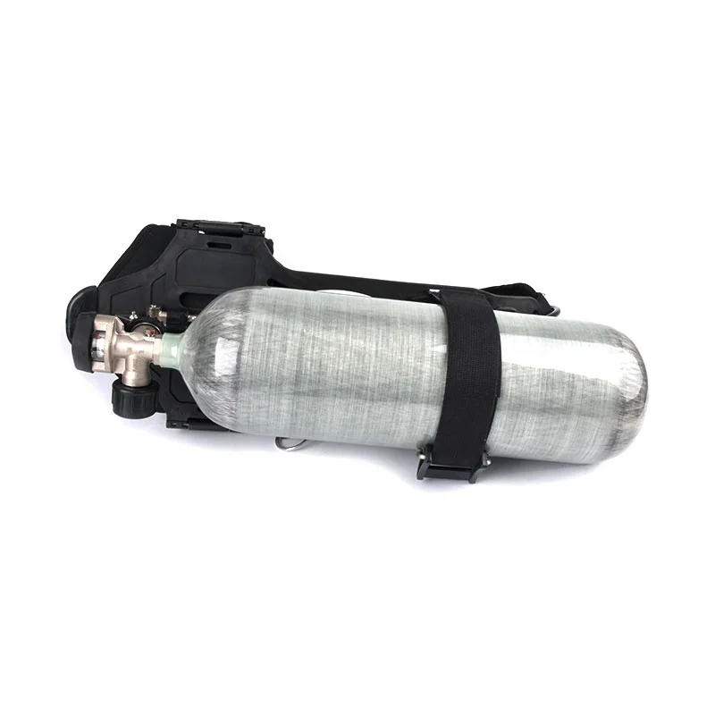 Hot Sale 6.8L SCBA Compressed Air Breathing Apparatus manufacture Carbon Fiber Cylinder Air Supply Breathing