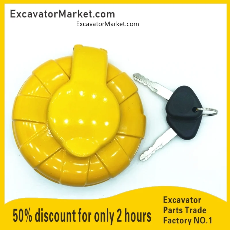 For Vol-vo Ec 55/60/120/140/210/240/290/360 Diesel Tank Cap Fuel Tank Cover Excavator Accessories 1 Excavator Accessories