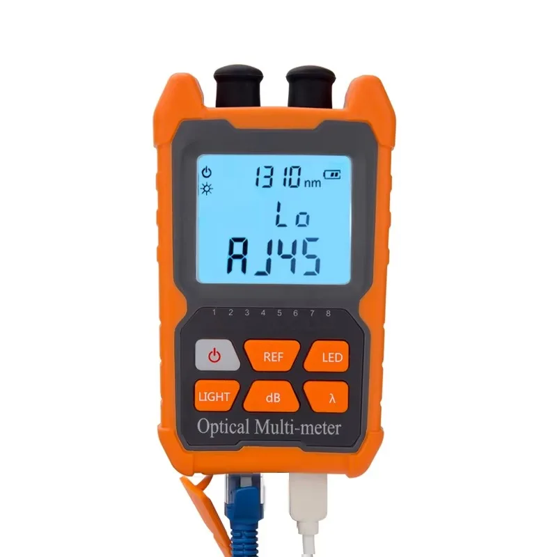 Multifunctional Handheld Fiber Tester 5/15/30KM VFL Visual Fault Locator Optical Power Meter For Network Cable Detection