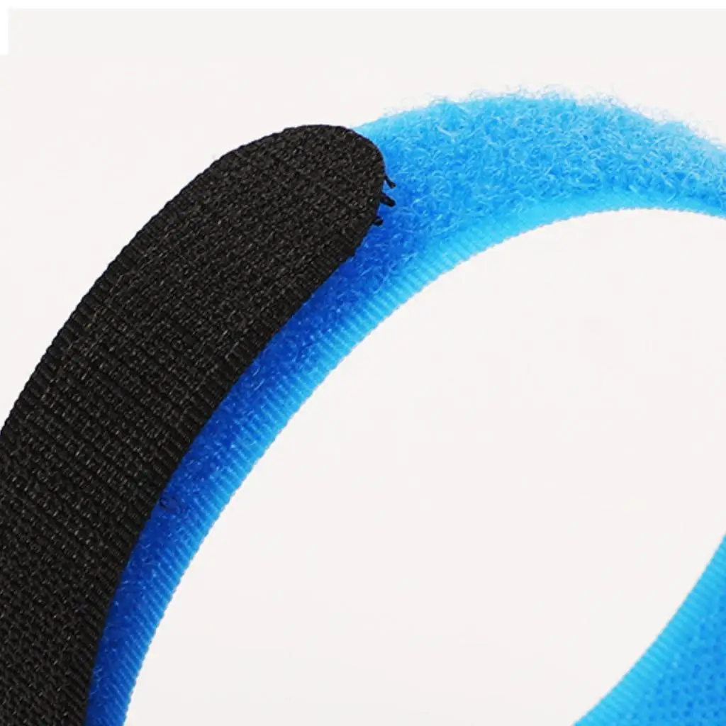 10x Multi-use Fishing Rod Belt Bands Ties Straps w/ Loop Sticker for Fishing