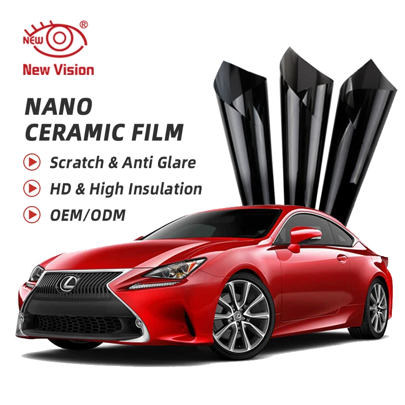 50cmX3m IR100% UV99% Nano Ceramic Film Anti-glare Sun Solar Protection High Insulation High Quality Car Window Tint Foil Sticker