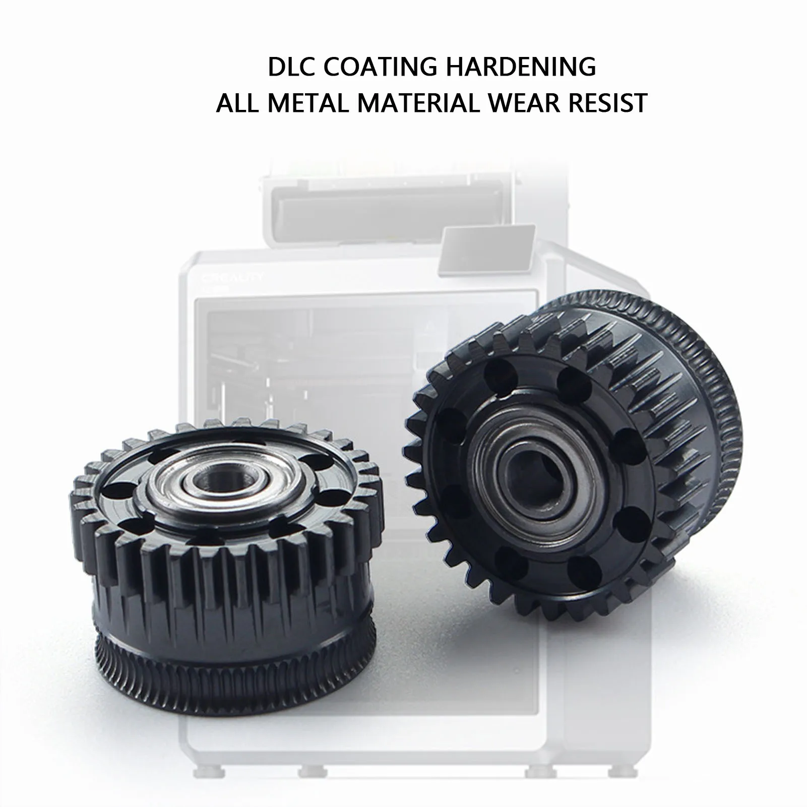 

Металлические шестерни экструдера Перфорированный дизайн Комплект шестерен экструдера из закаленной стали для PLA PETG ABS Замена печати для K2 Plus